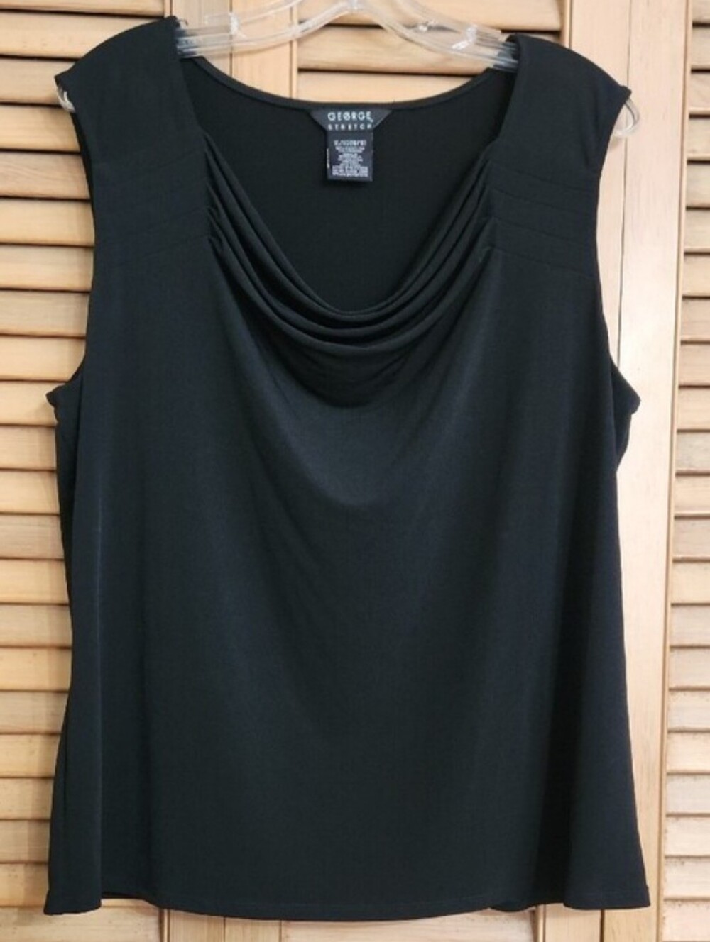 George Black Sleeveless Cowl Neck Camisole Top